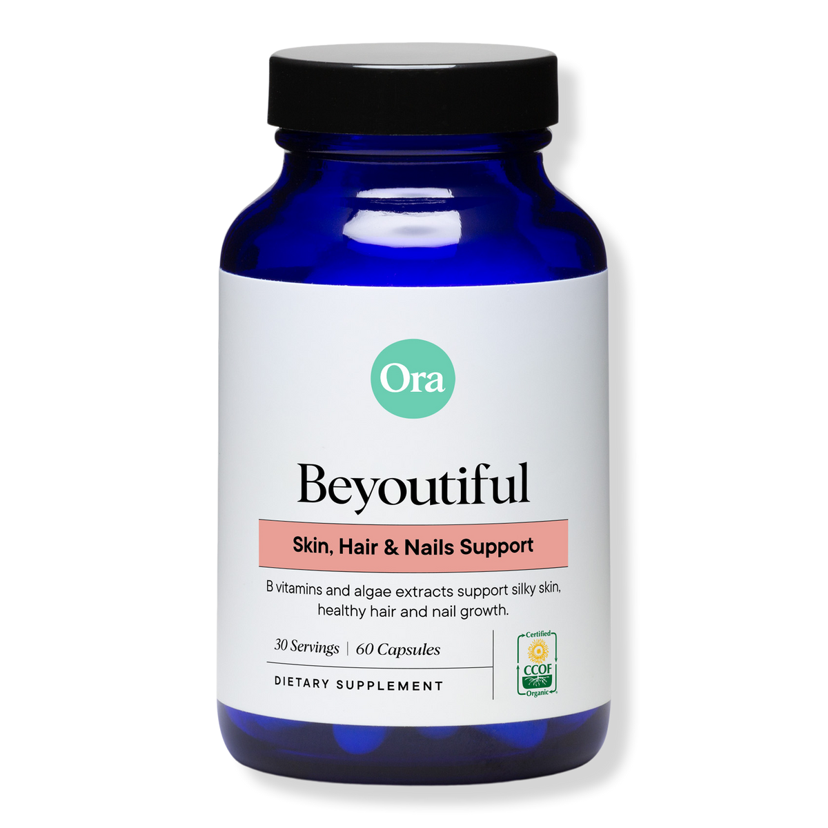 Ora Organic Beyoutiful Hair, Skin & Nails Supplement, 60 ea