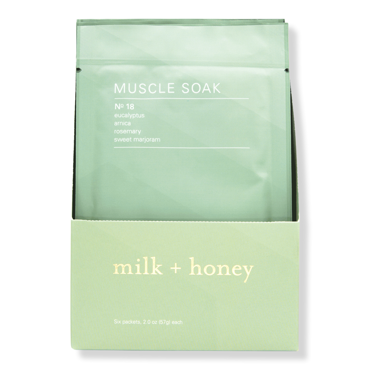Milk + Honey Eucalyptus, Arnica, Rosemary & Sweet Marjoram Muscle Soak No.18 Set, 6 ea