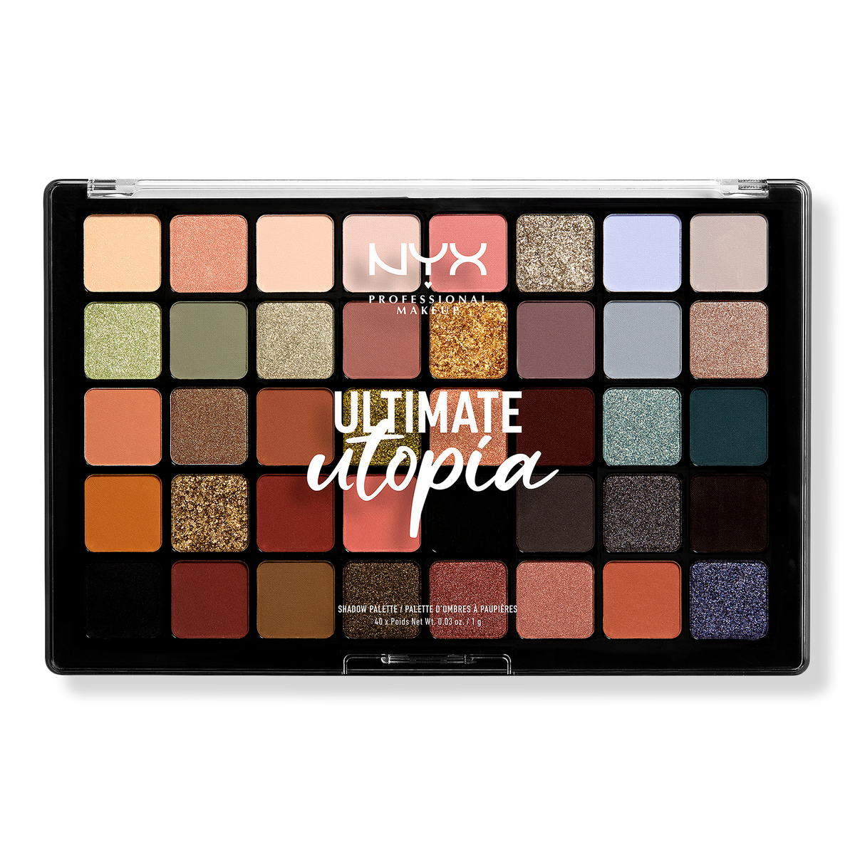 NYX Professional Makeup Ultimate Utopia Eyeshadow Palette, Utopia, 1.2 oz