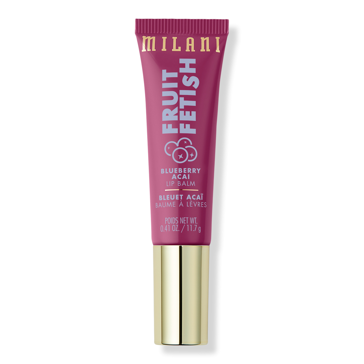 Milani Fruit Fetish Lip Balm, Blueberry Acai, 0.41 oz