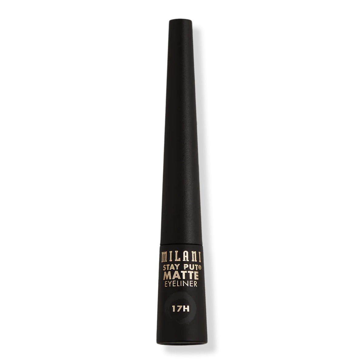 Milani Stay Put Matte 17HR Wear Liquid Eyeliner, Black Waterproof, 0.09 oz
