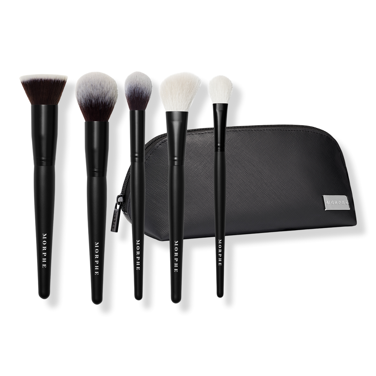 Morphe Face The Beat 5 Piece Face Brush Collection and Bag, 1 ea