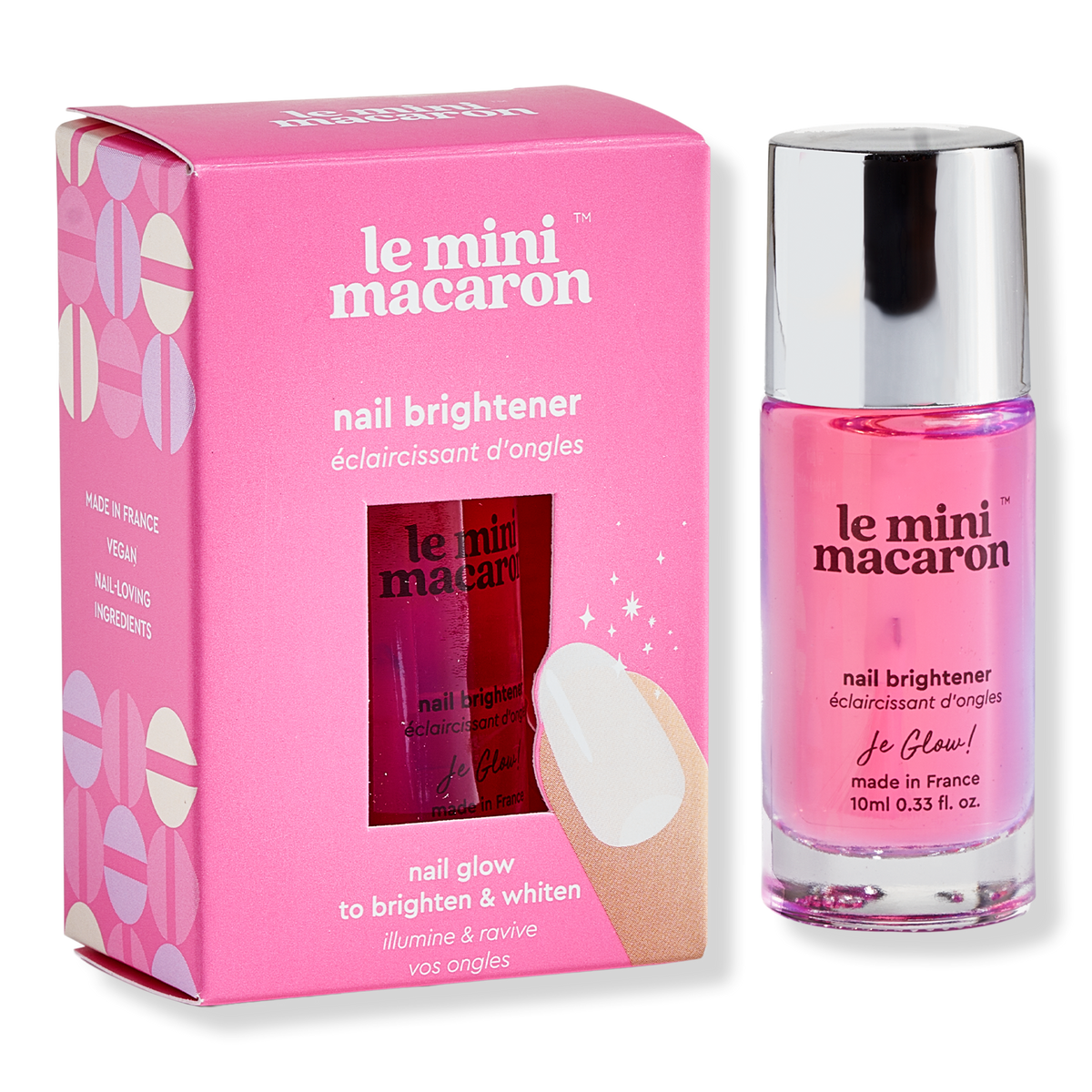 Le Mini Macaron Je Glow! Nail Brightener, 0.33 oz
