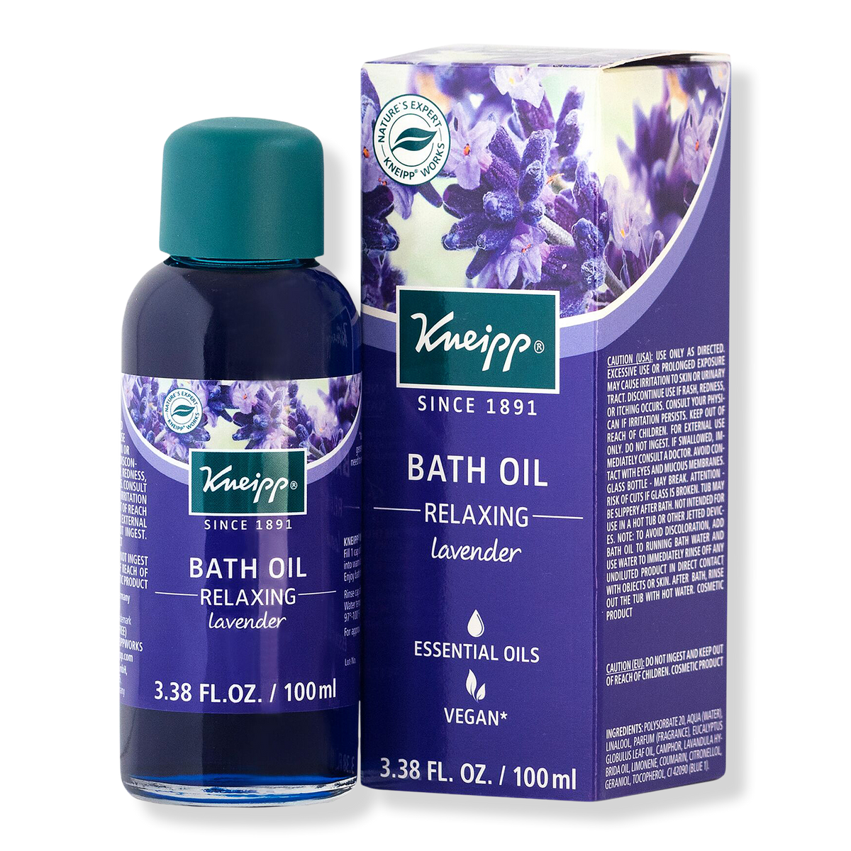 Kneipp Relaxing Lavender Herbal Bath Oil, 3.3 oz