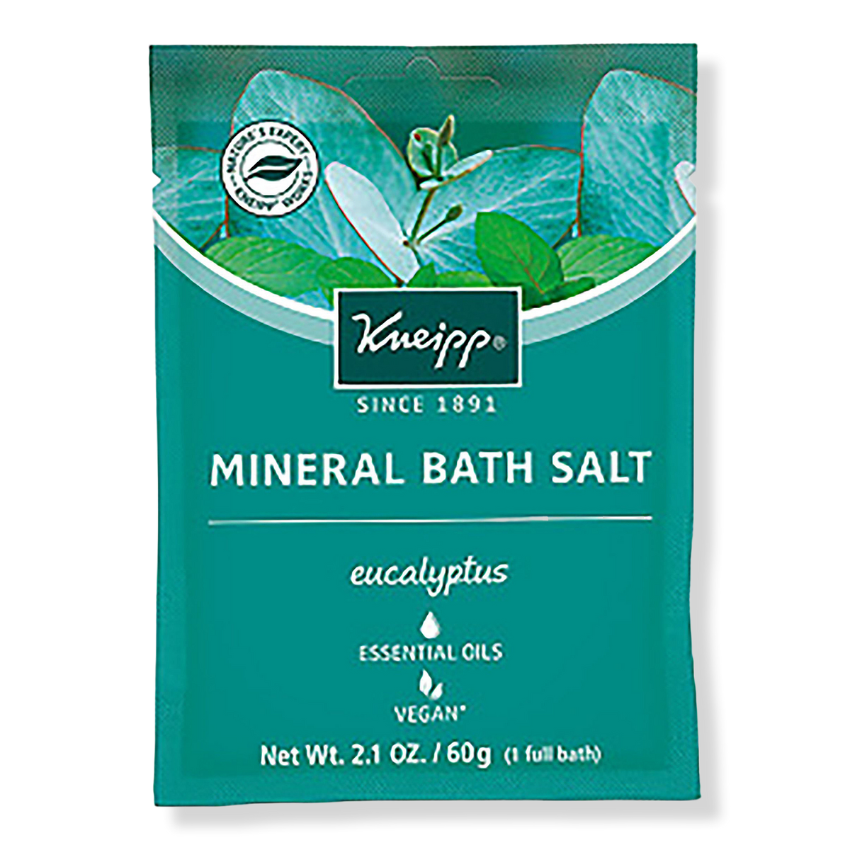 Kneipp Travel Size Refreshing Eucalyptus Mineral Bath Salt Soak, 2.1 oz