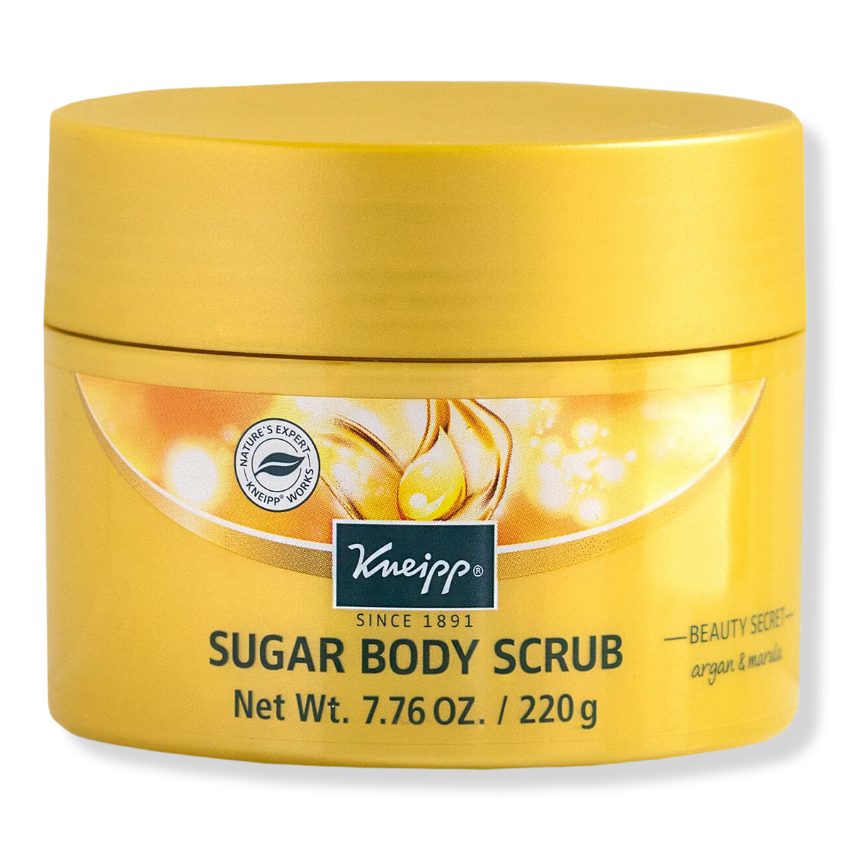 Kneipp Beauty Secret Argan & Marula Exfoliating Sugar Body Scrub, 7.7 oz