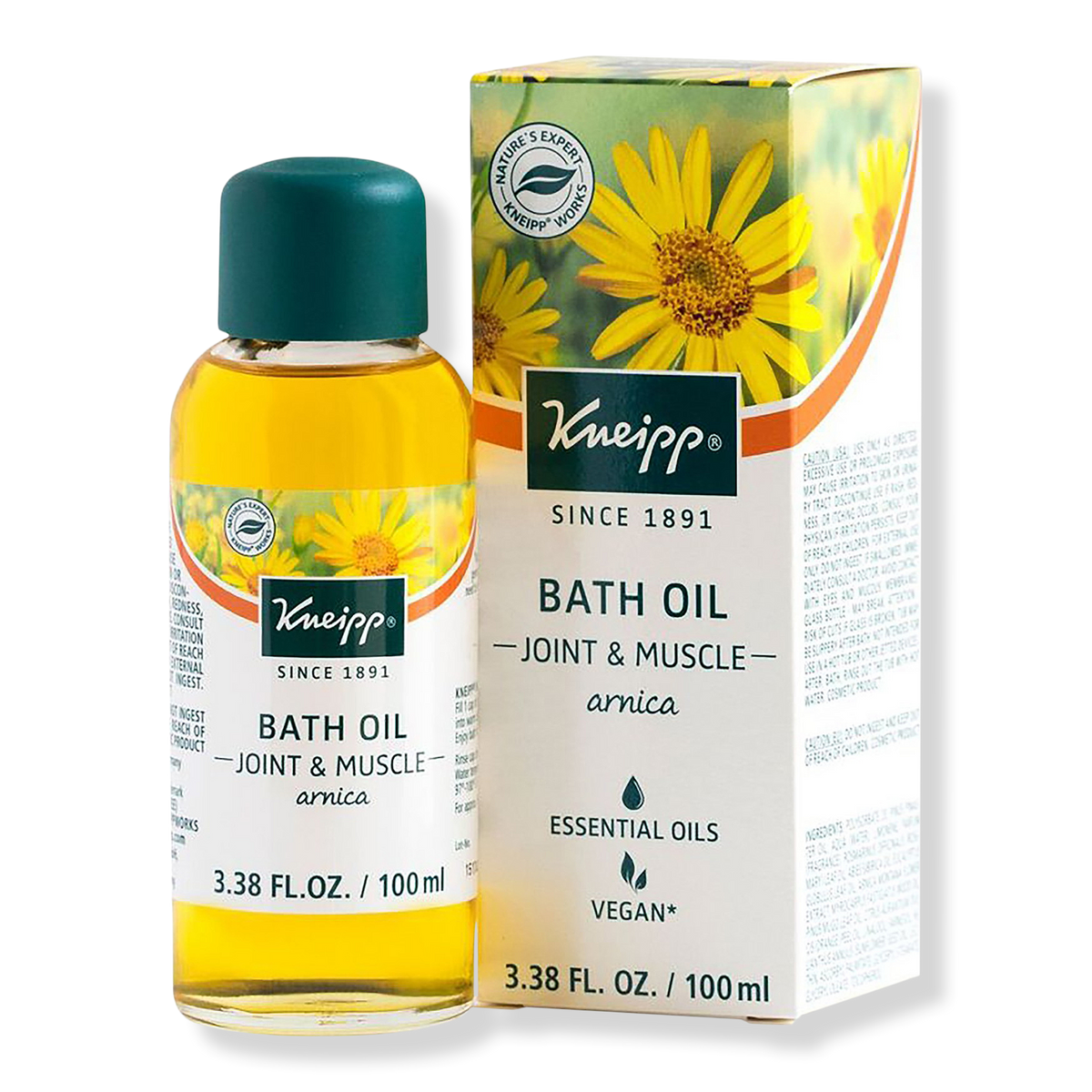 Kneipp Joint & Muscle Arnica Herbal Bath Oil, 3.3 oz