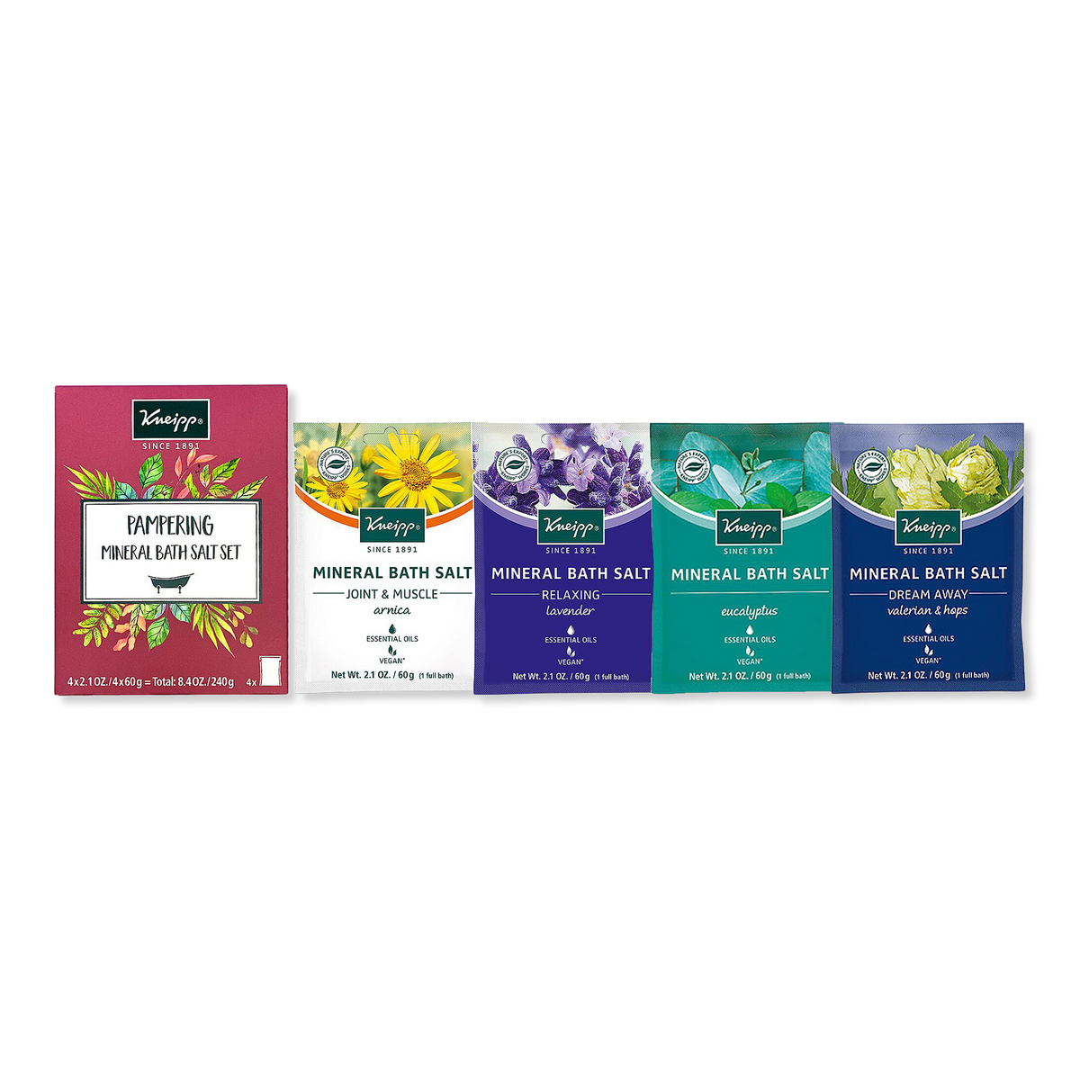 Kneipp Pampering Mineral Bath Salt Soak Gift Set