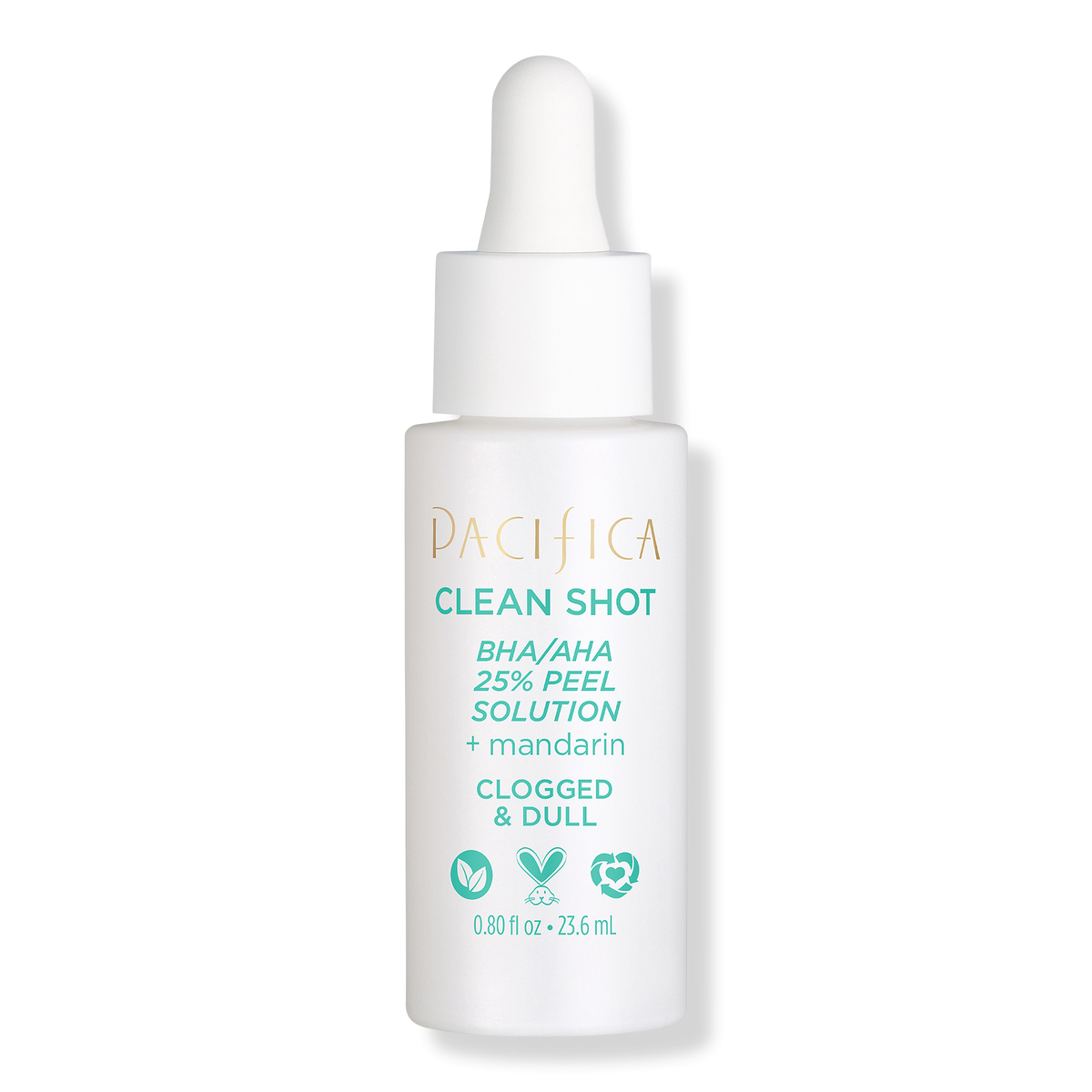 Pacifica Clean Shot BHA/AHA 25% Peel Solution, 0.8 oz