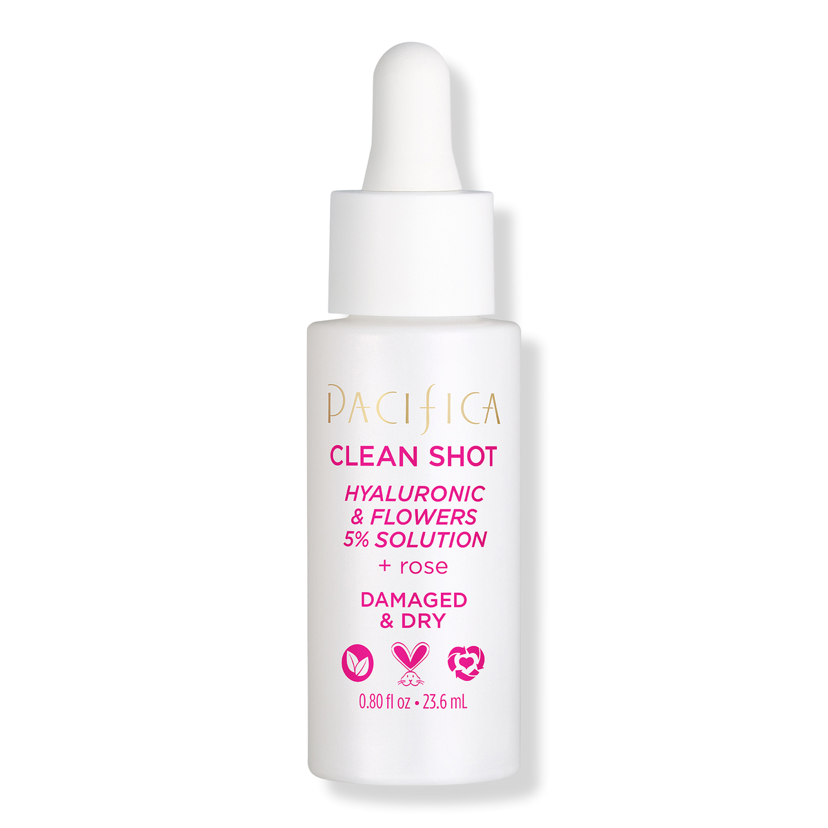 Pacifica Clean Shot Hyaluronic & Flowers 5% Solution, 0.8 oz