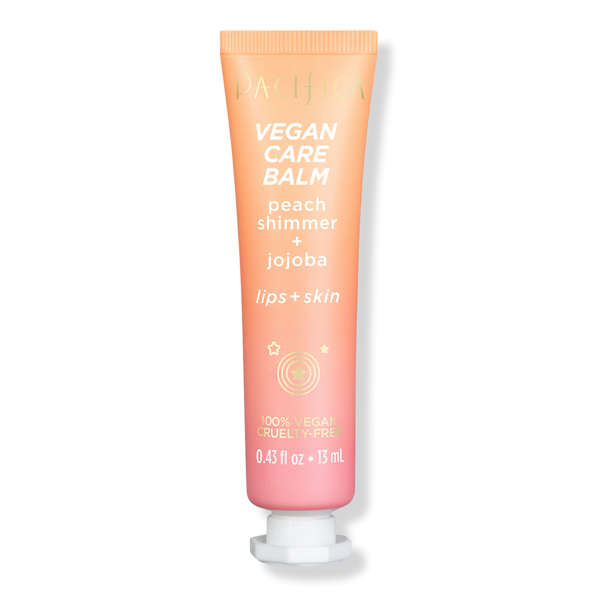 Pacifica Peach Shimmer Vegan Care Balm With Jojoba, 0.43 oz