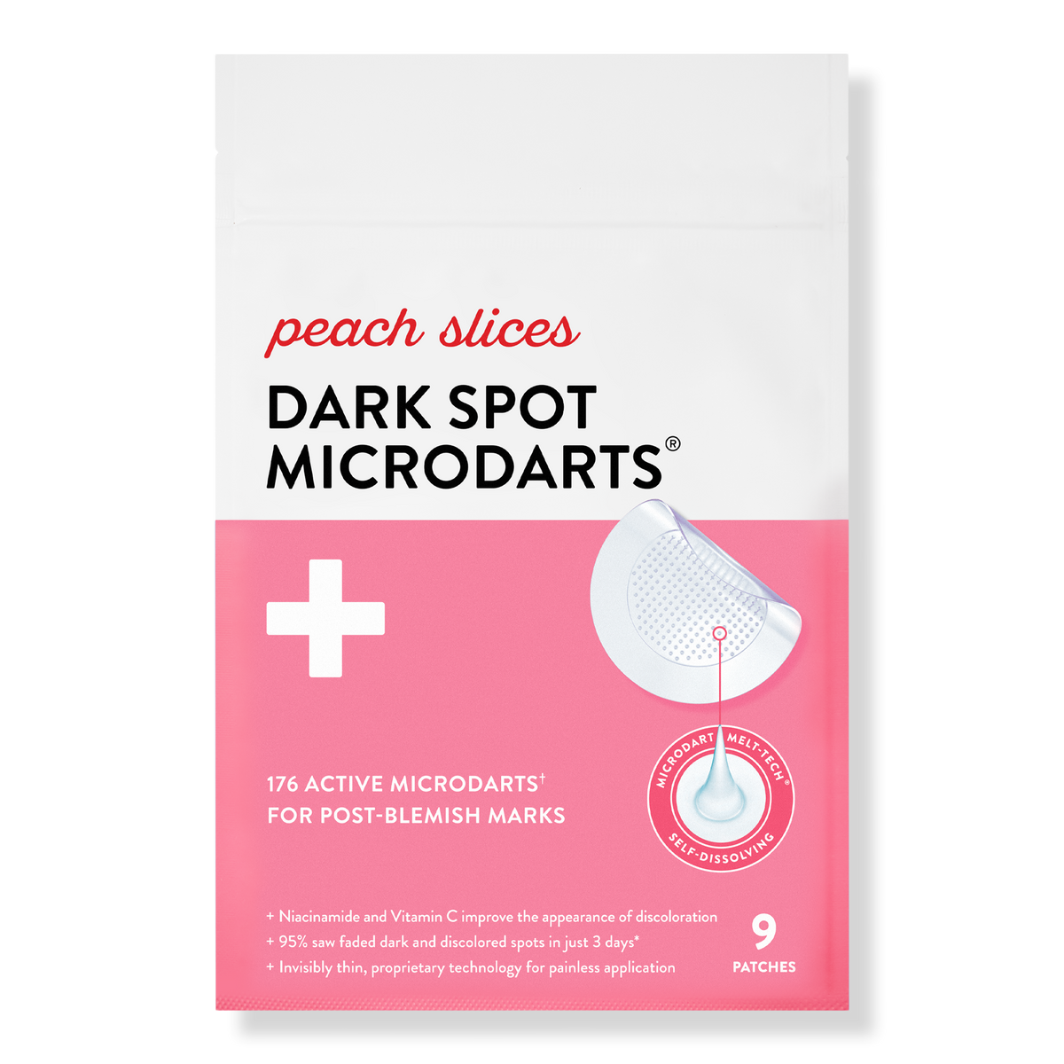 Peach Slices Dark Spot Microdarts, 9 ea