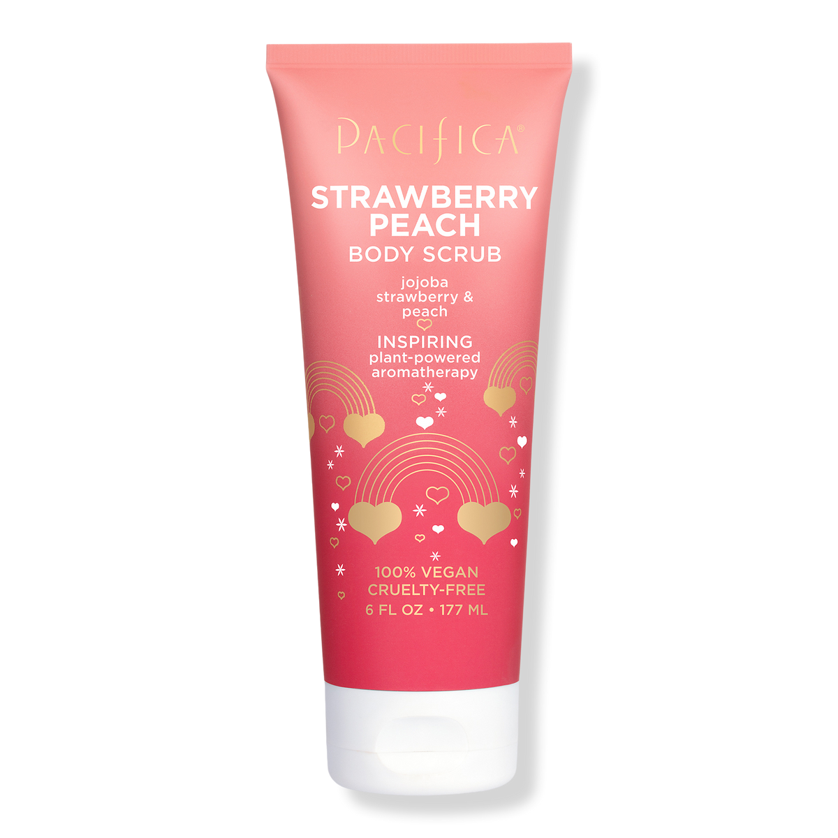 Pacifica Strawberry Peach Body Scrub, 6 oz