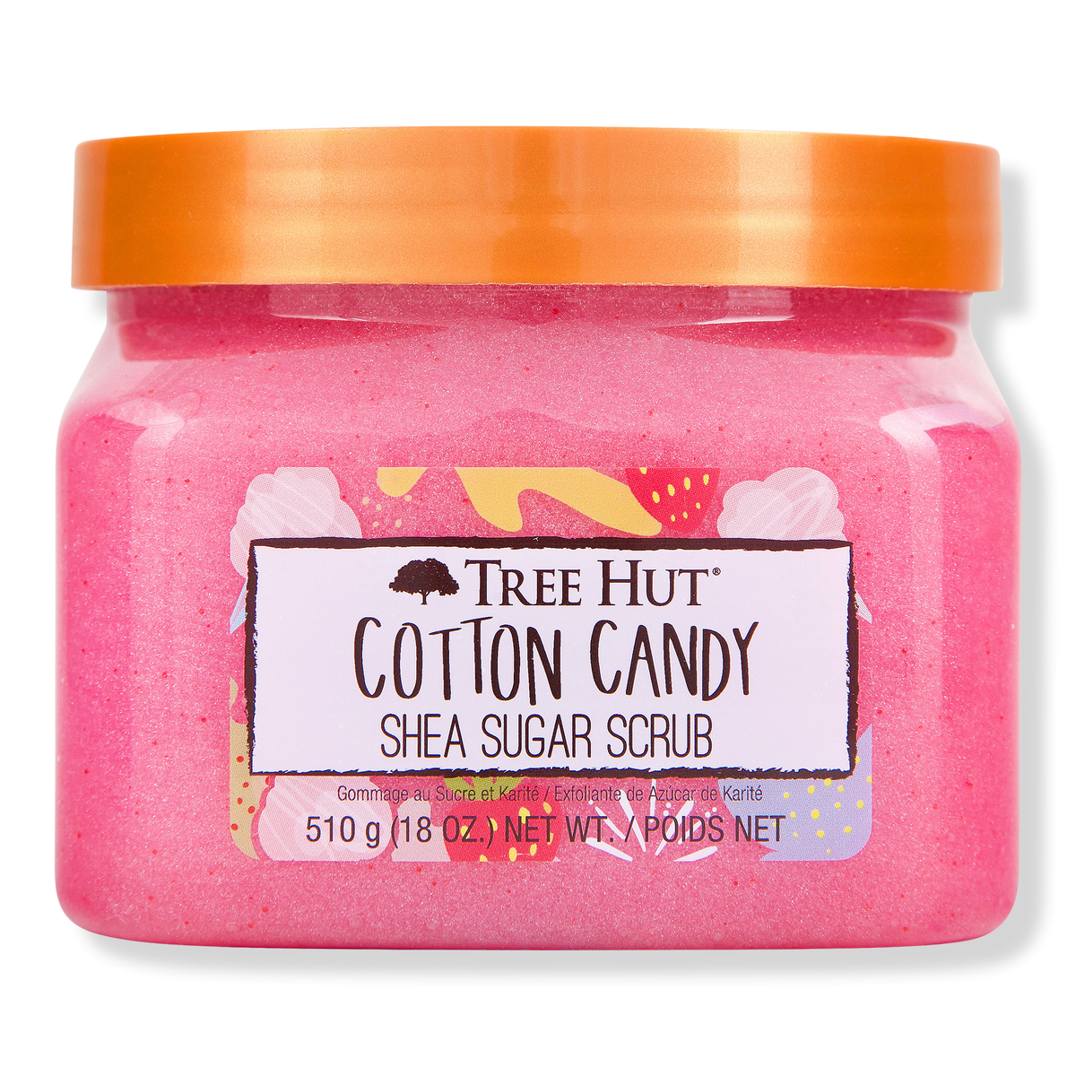 Tree Hut Cotton Candy Shea Sugar Scrub, 18 oz