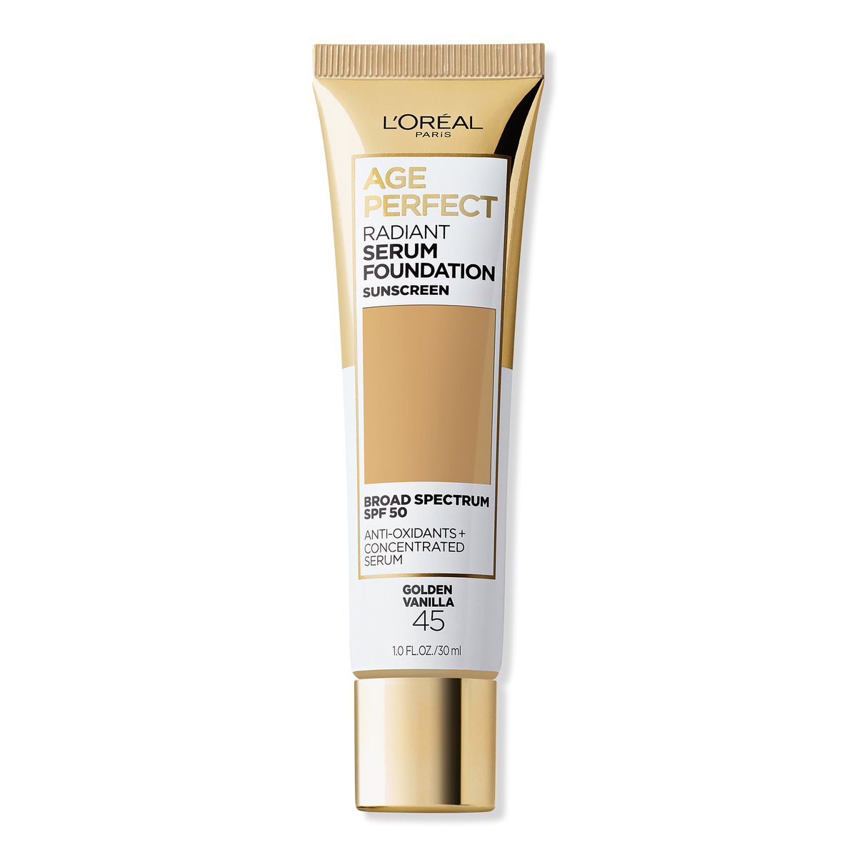 L'Oréal Age Perfect Radiant Serum Foundation, 45 Golden Vanilla, 1 oz