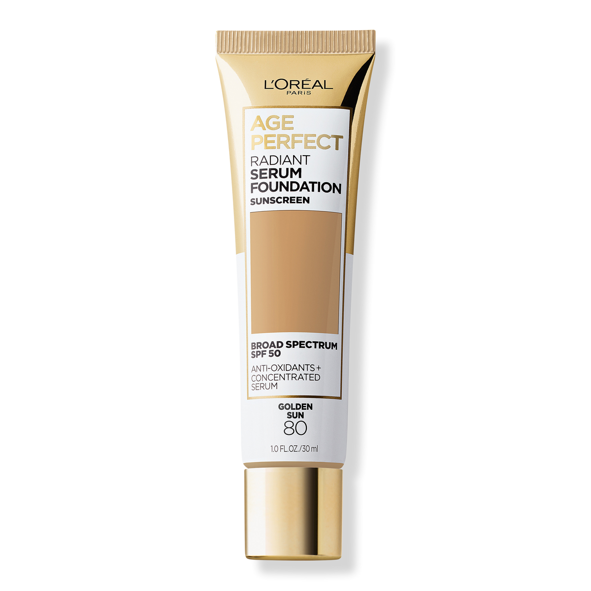 L'Oréal Age Perfect Radiant Serum Foundation, 80 Golden Sun, 1 oz