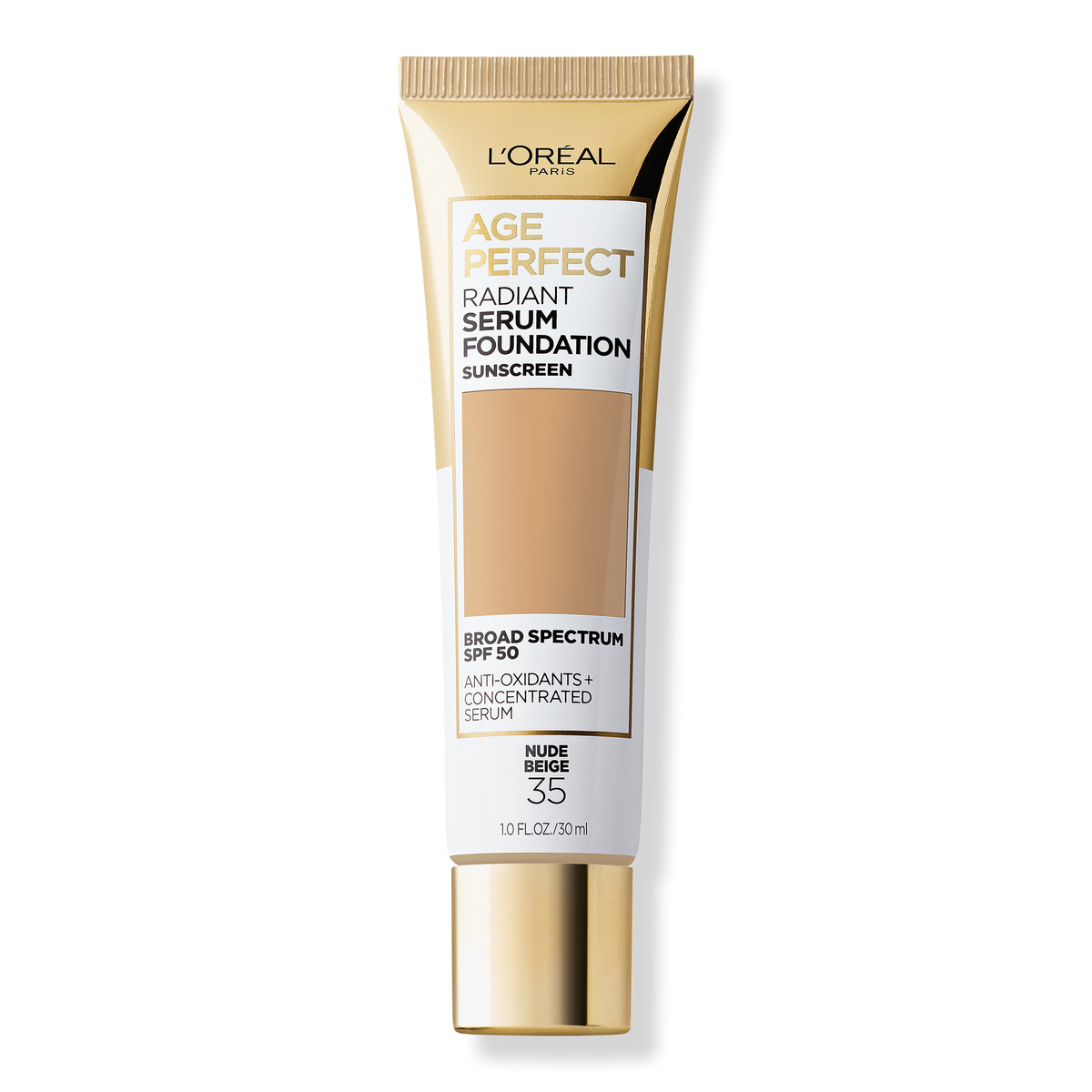 L'Oréal Age Perfect Radiant Serum Foundation, 35 Nude Beige, 1 oz