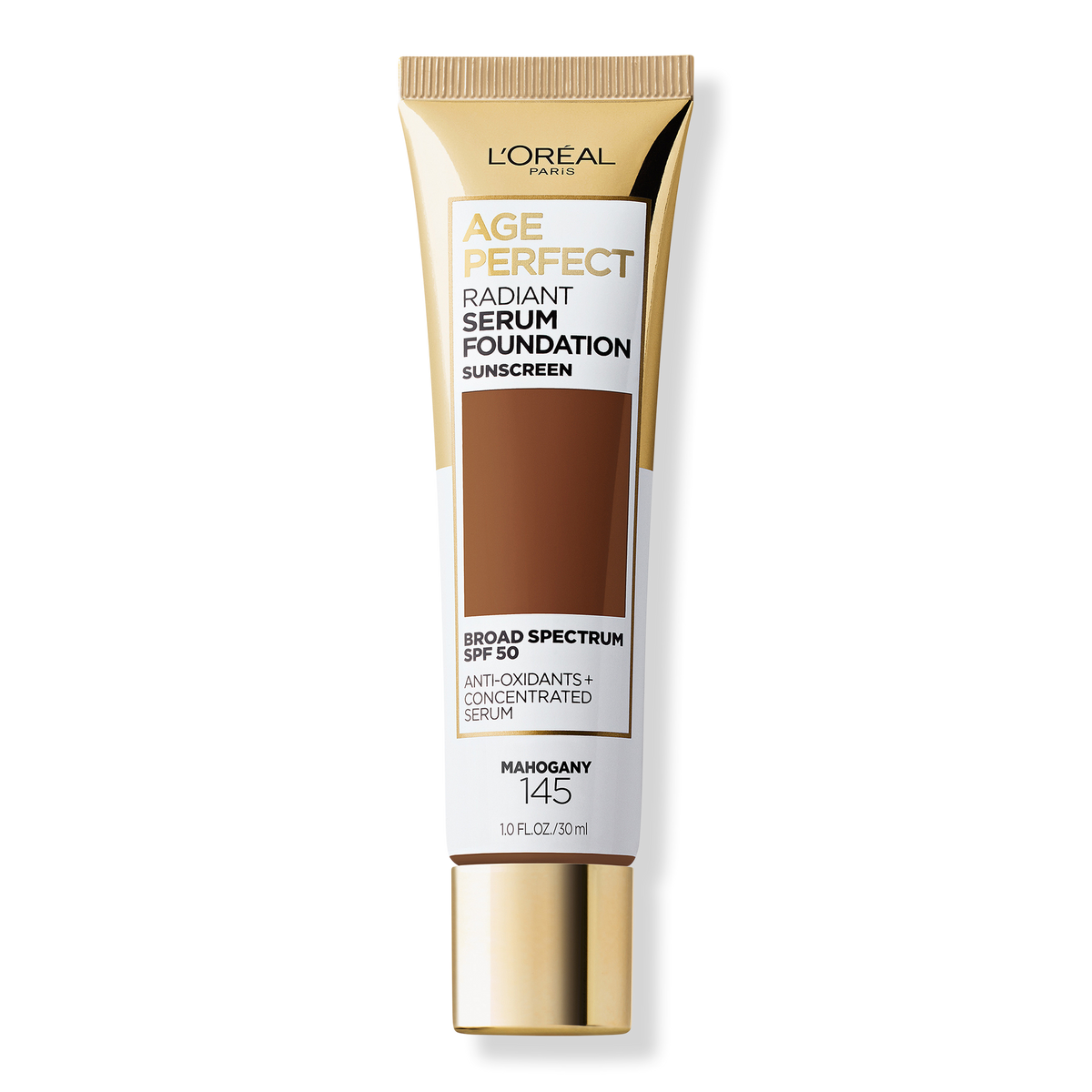 L'Oréal Age Perfect Radiant Serum Foundation, 145 Mahogany, 1 oz