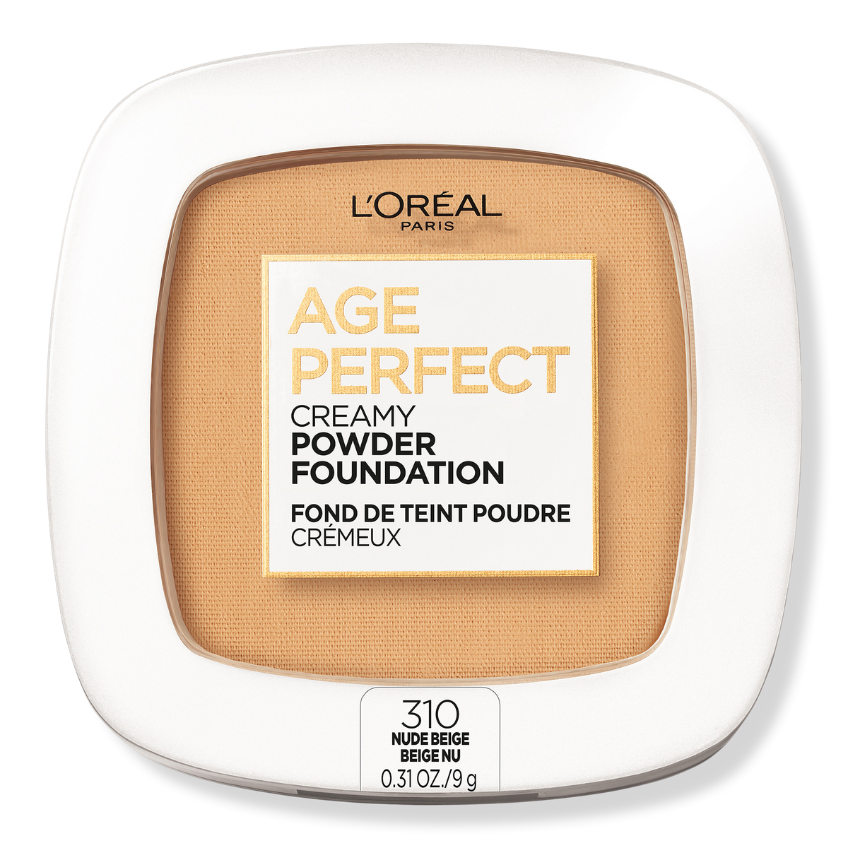 L'Oréal Age Perfect Creamy Powder Foundation, Nude Beige, 0.31 oz