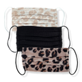 Kitsch Leopard 100% Cotton Face Mask Set