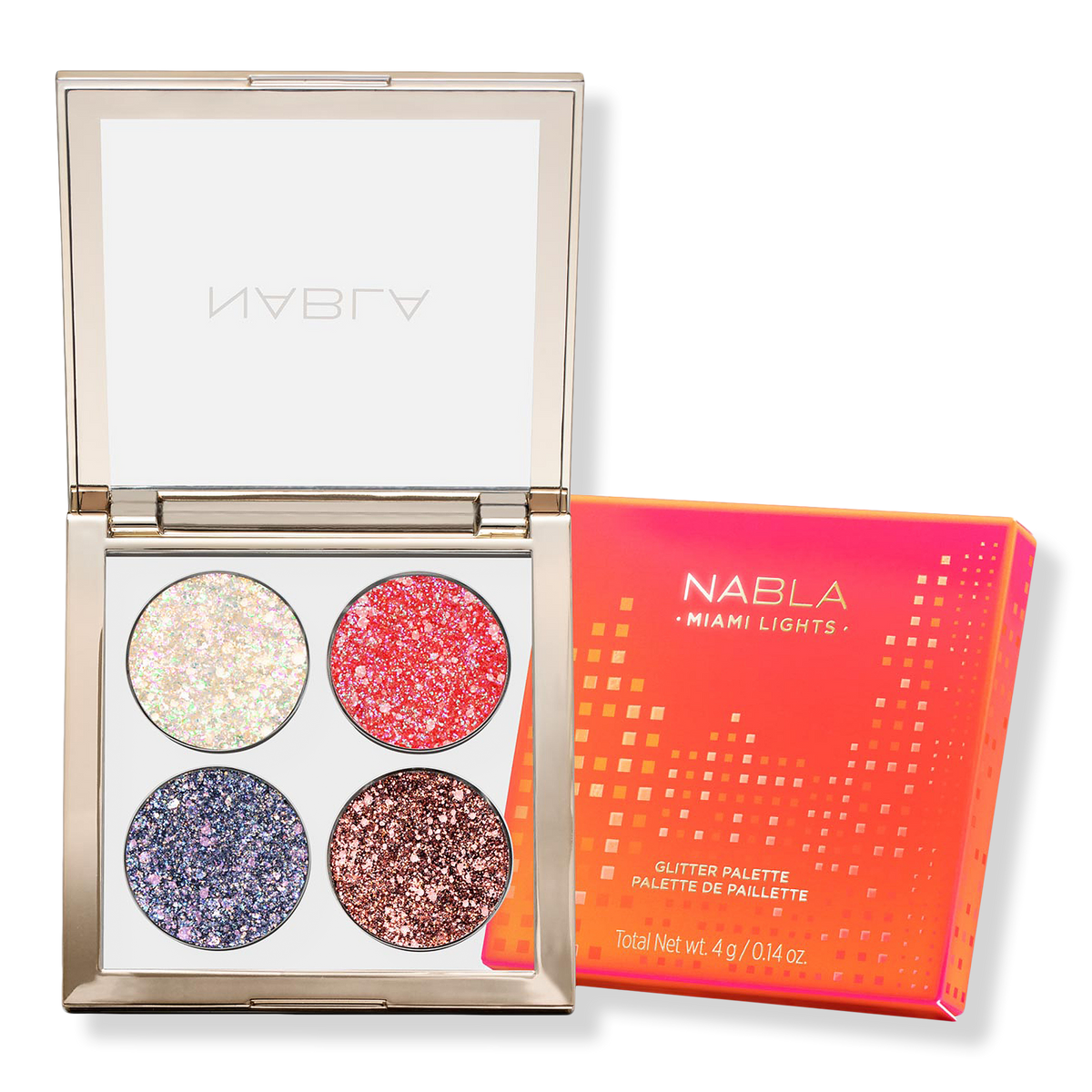 NABLA Miami Lights Glitter Palette, 1 ea