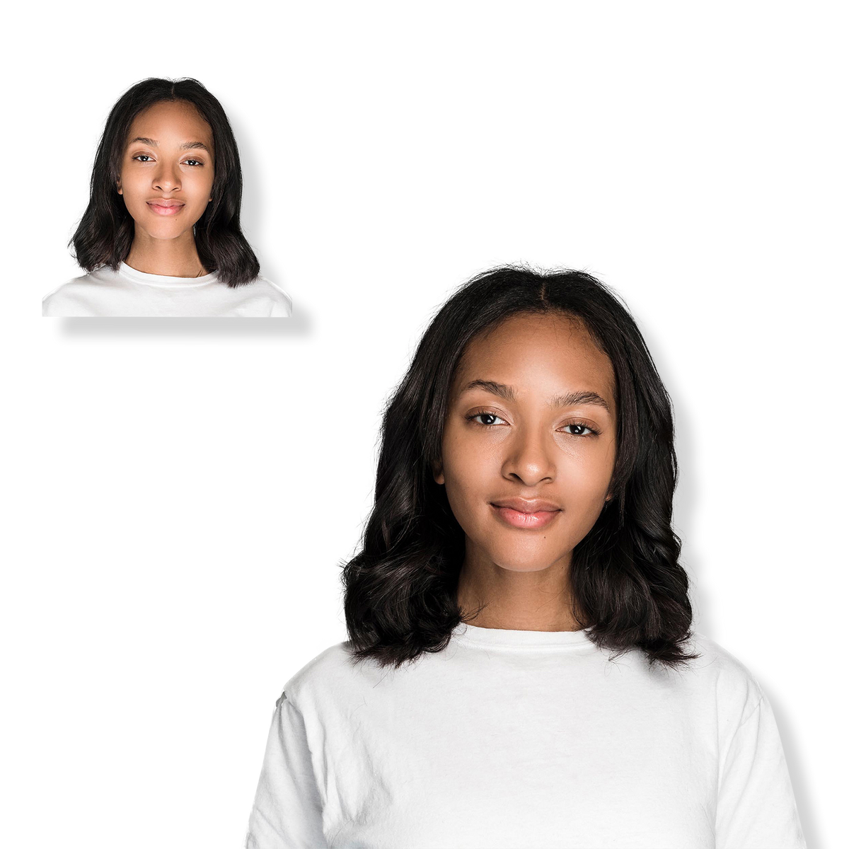 Locks & Mane 12-inch Clip-In Human Hair Extension, Espresso