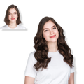 Locks & Mane 18-inch Clip-in Human Hair Extension, Milk Chocolate