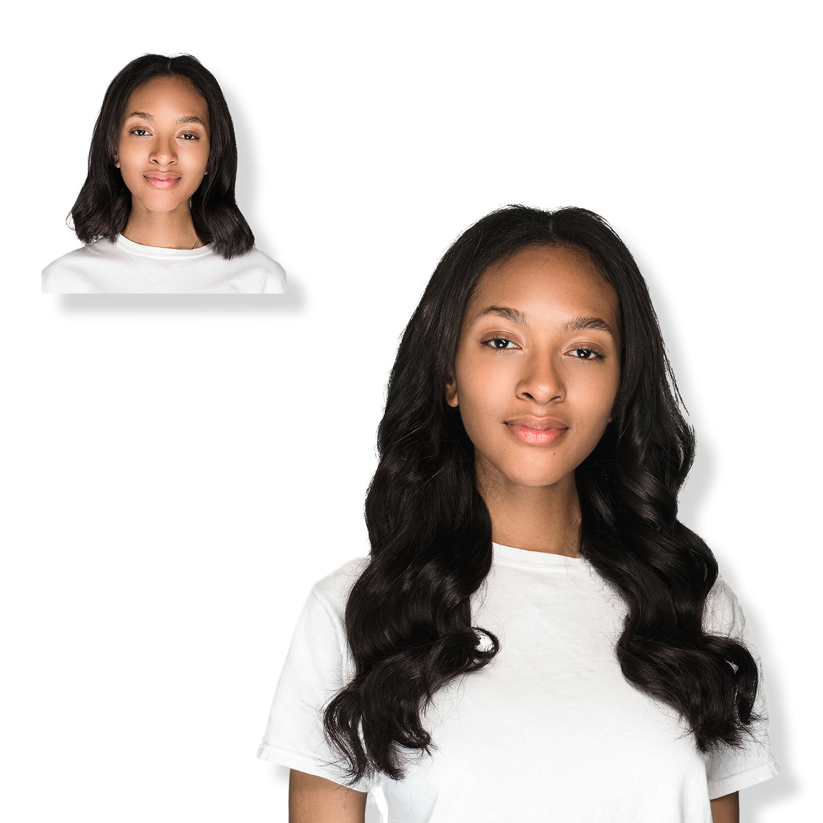 Locks & Mane 18-inch Clip-in Human Hair Extension, Espresso