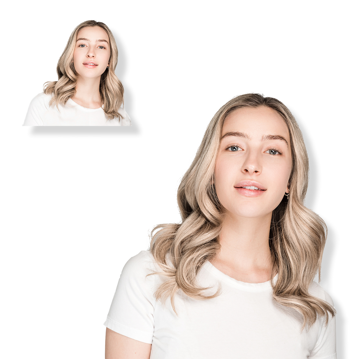 Locks & Mane 12-inch Clip-In Human Hair Extension, Toasted Marshmallow