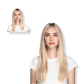 Locks & Mane 18-inch Clip-in Human Hair Extension, Vanilla