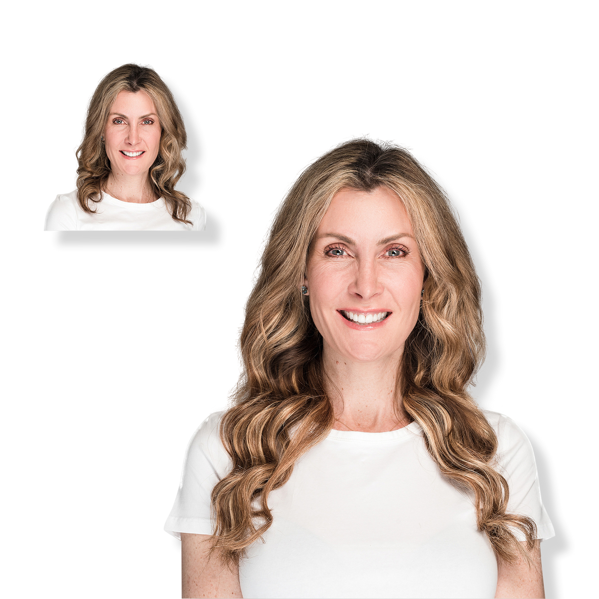 Locks & Mane 18-inch Clip-in Human Hair Extension, Butter Pecan