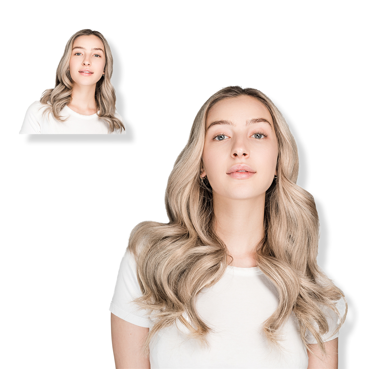 Locks & Mane 18-inch Clip-in Human Hair Extension, Toasted Marshmallow