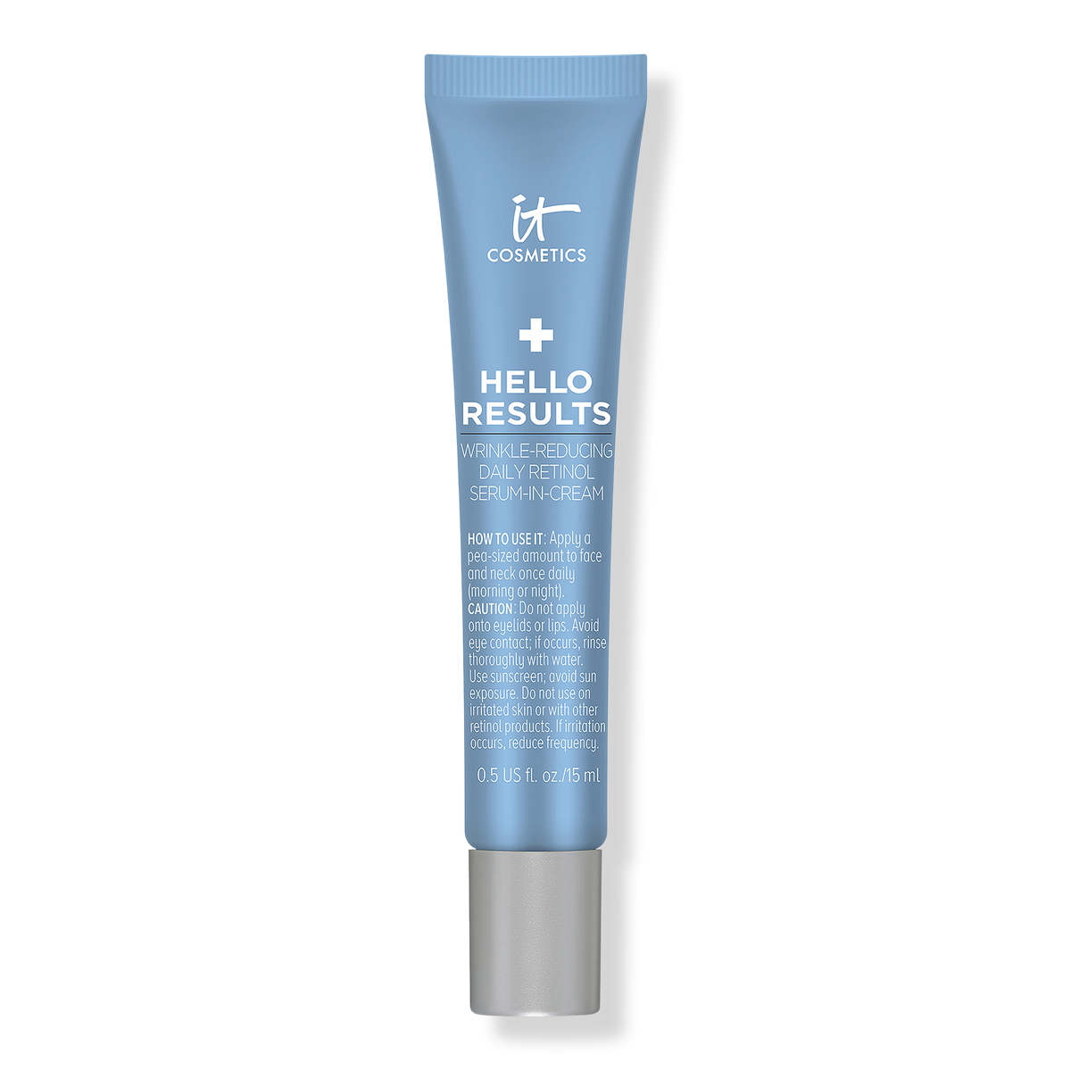 IT Cosmetics Travel Size Hello Results Wrinkle-Reducing Daily Retinol Serum-in-Cream, 0.5 oz