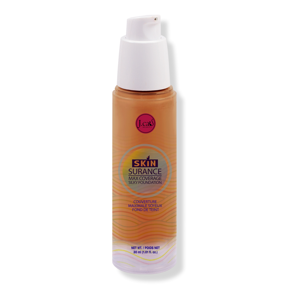 J.Cat Beauty Skinsurance Max Coverage Silky Foundation, Toffee