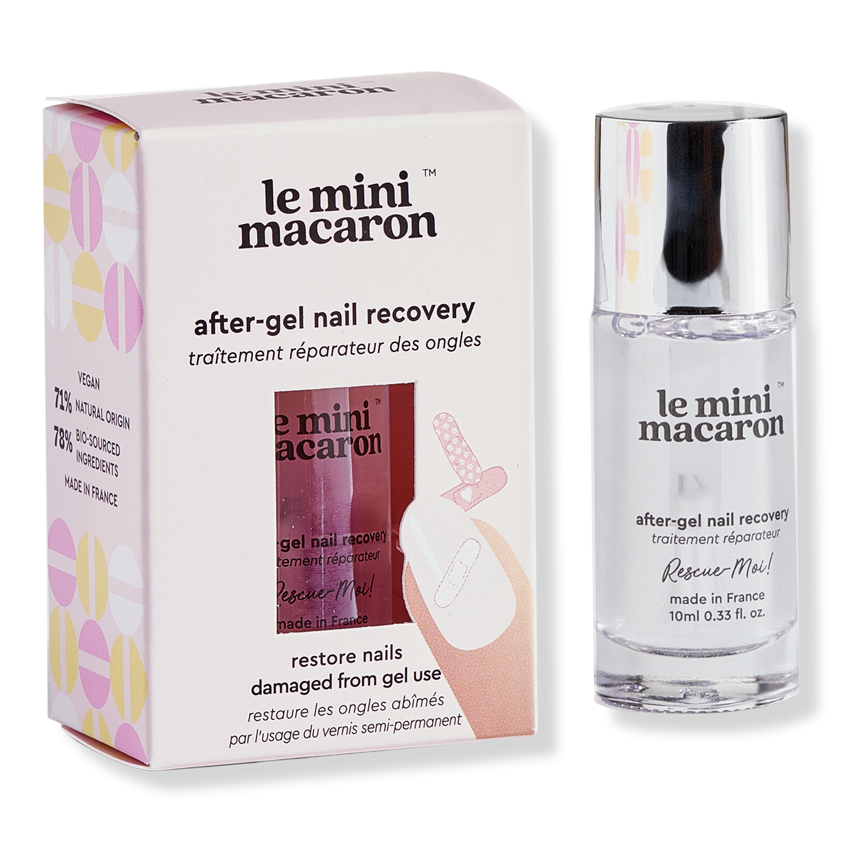Le Mini Macaron Rescue Moi After-Gel Nail Recovery, 0.33 oz