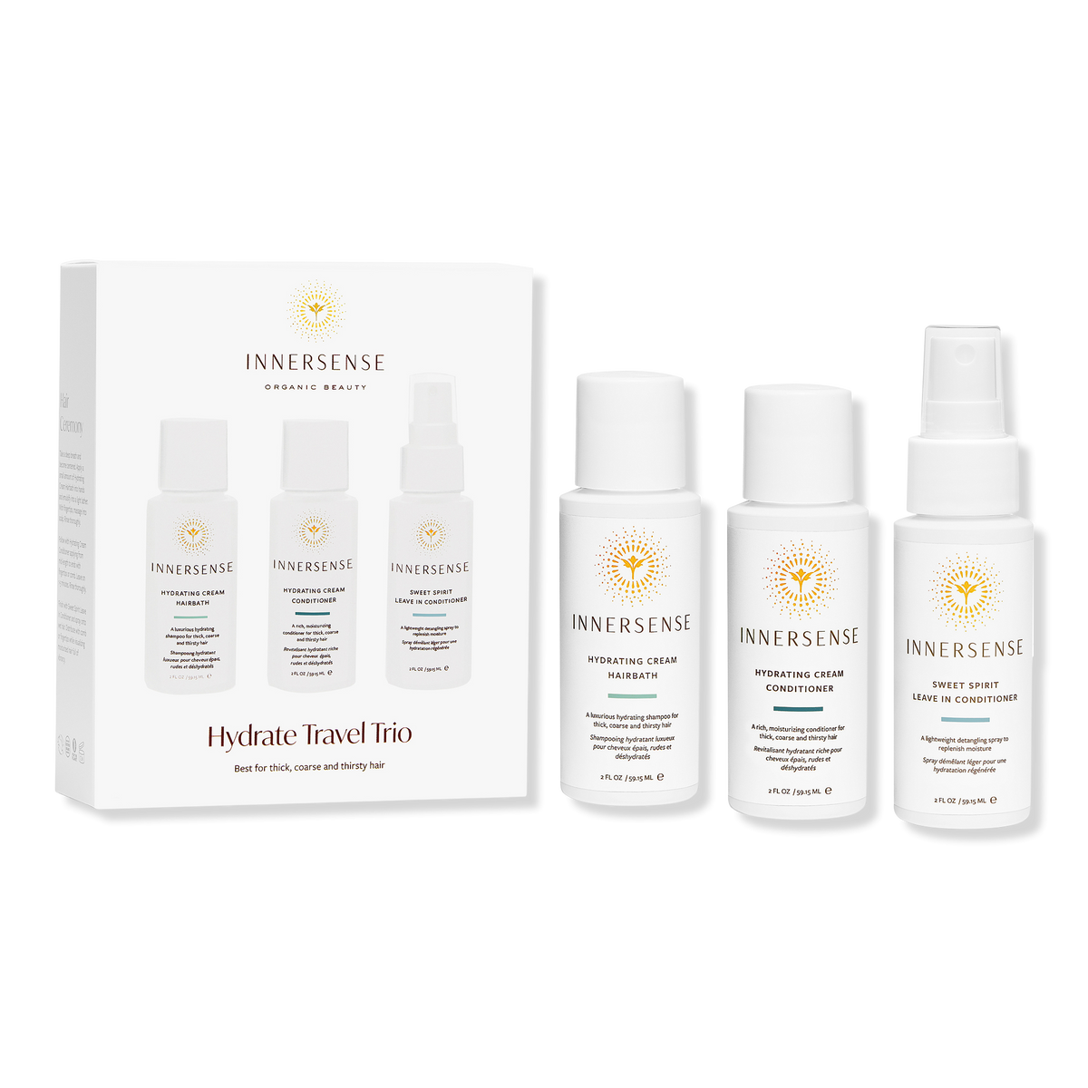 Innersense Organic Beauty Hydrate Travel Trio