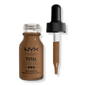 NYX Professional Makeup Total Control Pro Drop Skin-True Buildable Vegan Foundation, Deep Sable, 0.43 oz