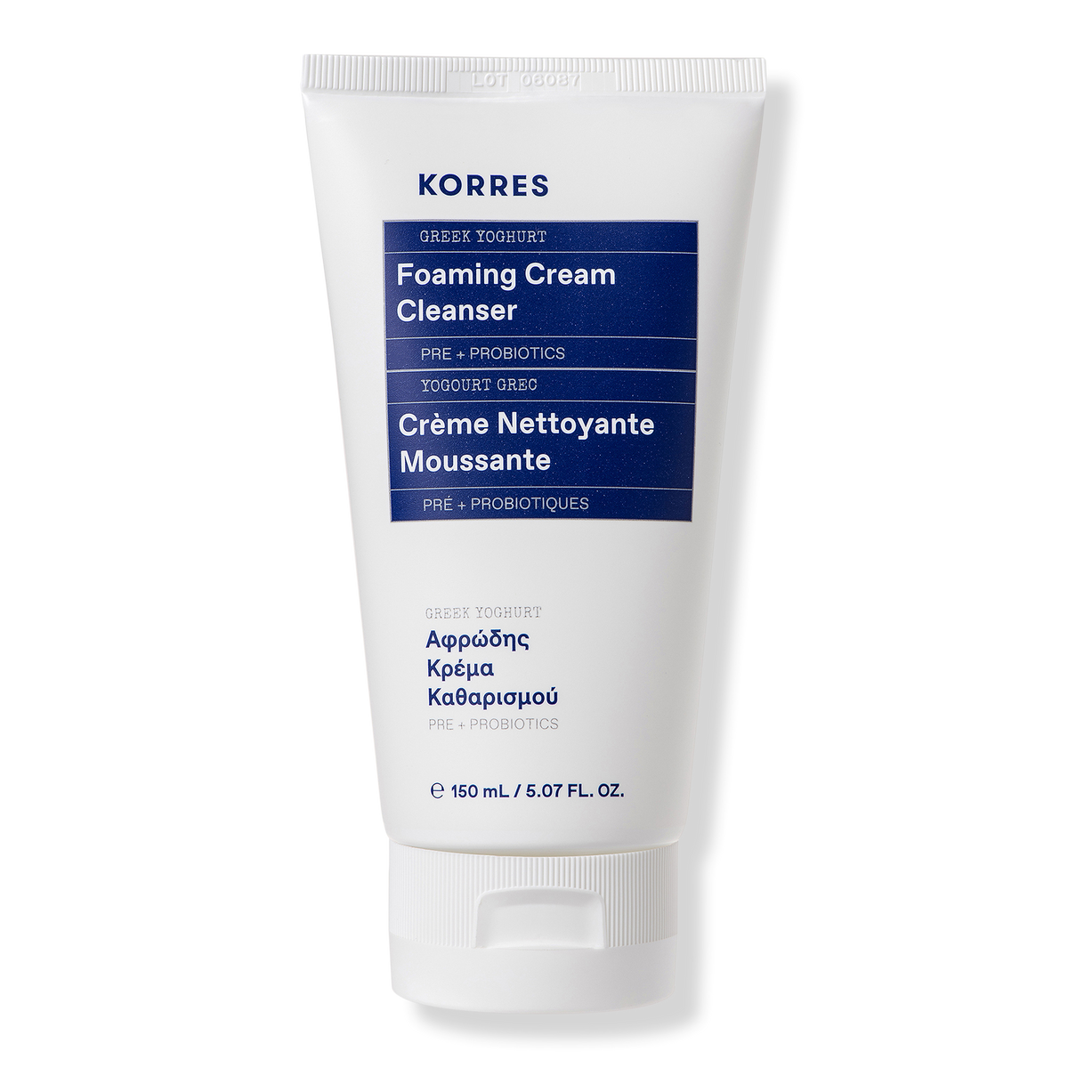 KORRES Greek Yoghurt Foaming Cream Cleanser, 5.07 oz