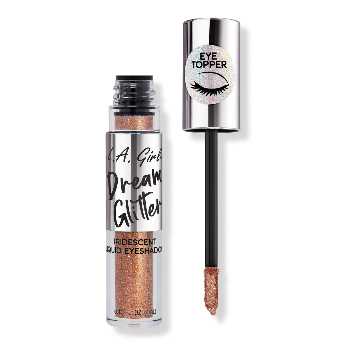 L.A. Girl Dream Glitter Liquid Eyeshadow, Rose Gold, 0.13 oz