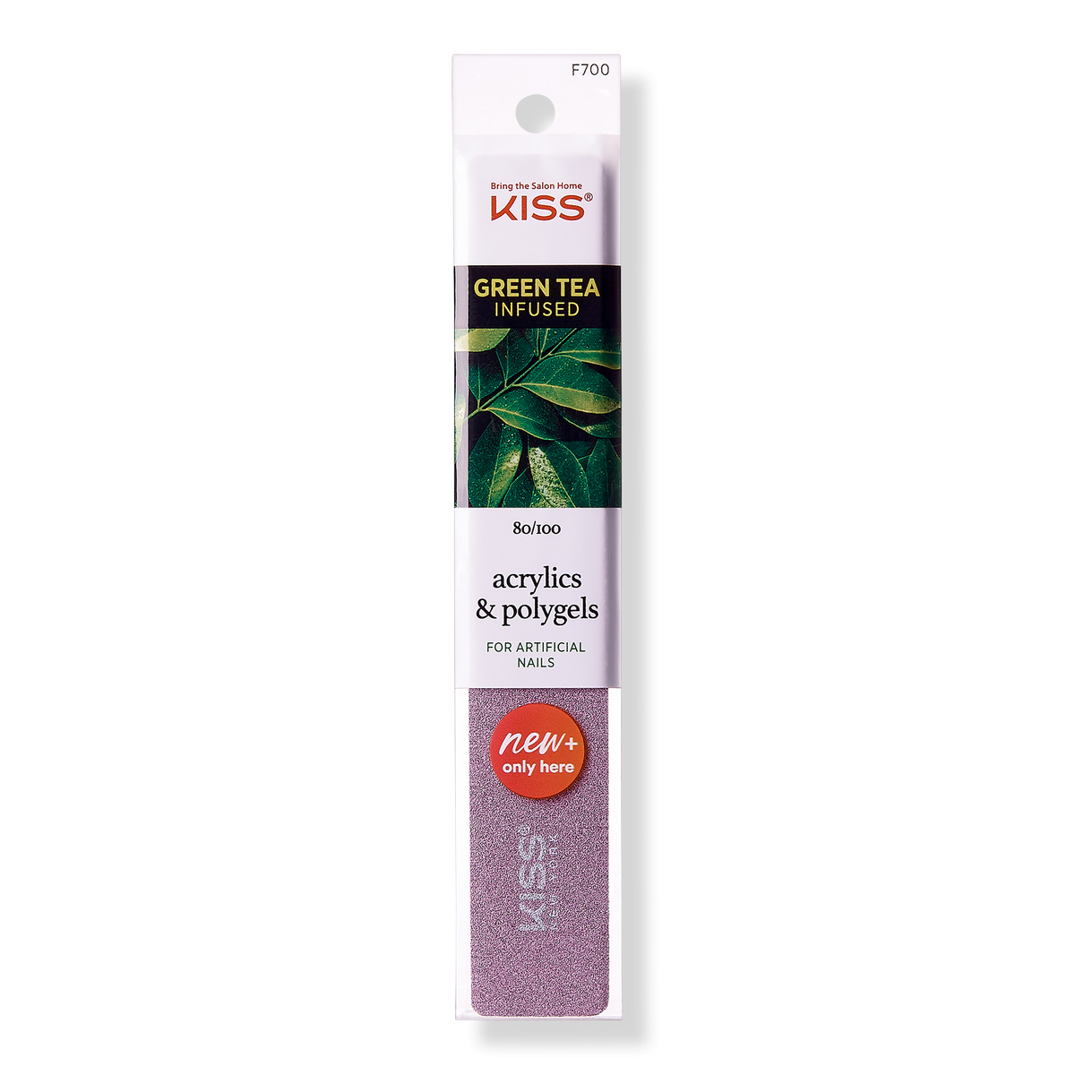 Kiss Grit 80 And 100 Green Tea Nail File, 1 ea
