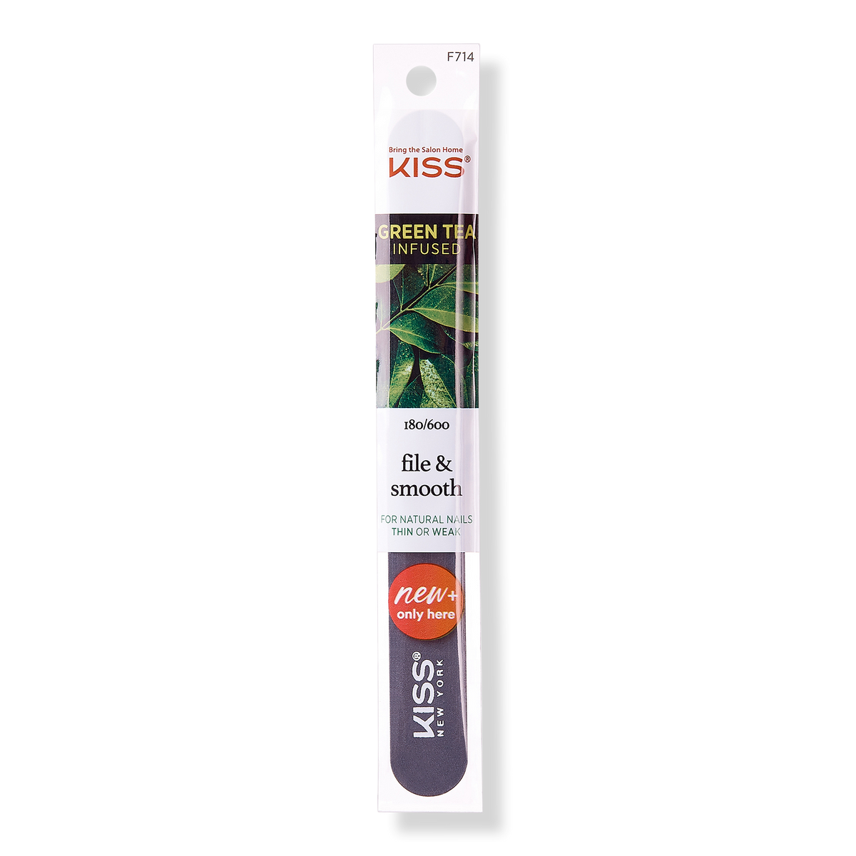 Kiss 180 And 320 Grit Green Tea Nail File, 1 ea