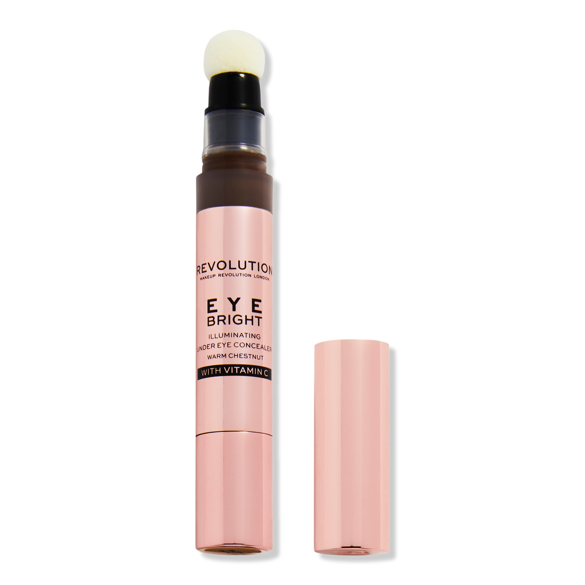 Makeup Revolution Eye Bright Concealer, Warm Chestnut, 0.10 oz