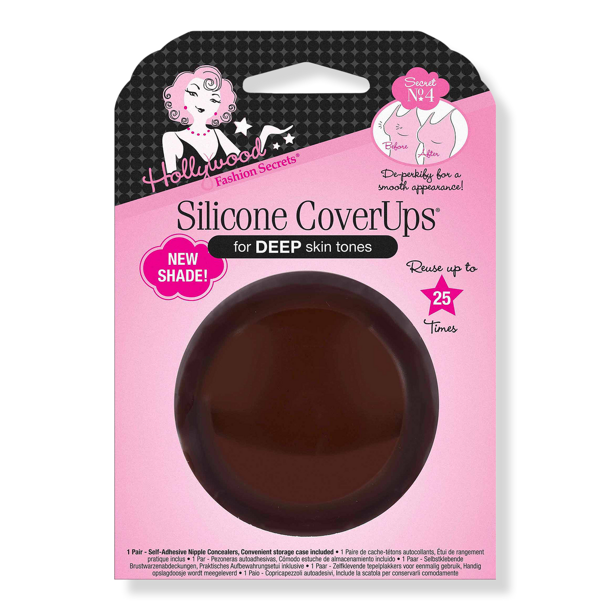 Hollywood Fashion Secrets Silicone CoverUps, Deep