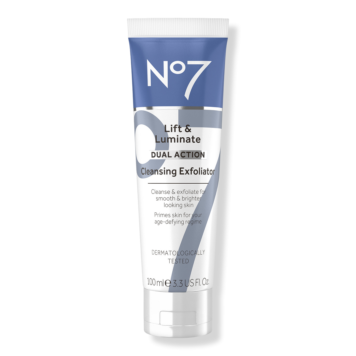 No7 Lift & Luminate Dual Action Cleansing Exfoliator, 3.3 oz