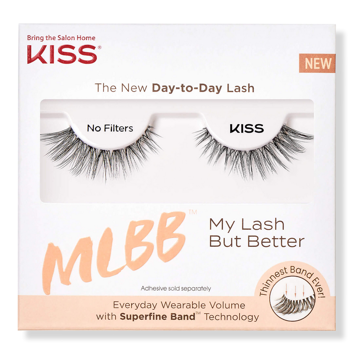 Kiss My Lash But Better False Eyelashes, 1 Pair, 'No Filters'