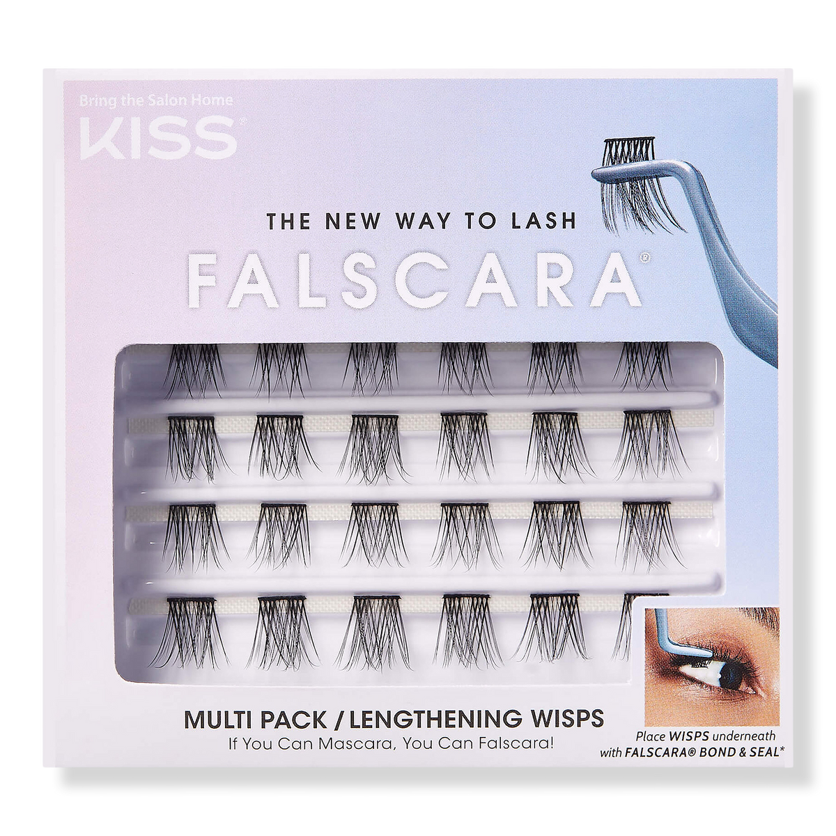 Kiss Falscara Lengthing Wisps Lash Multipack, 1 set