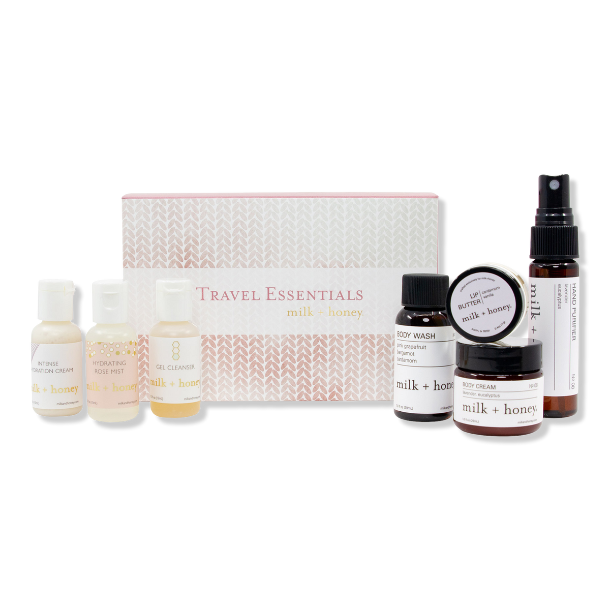 Milk + Honey Travel Essentials Set, 1 ea