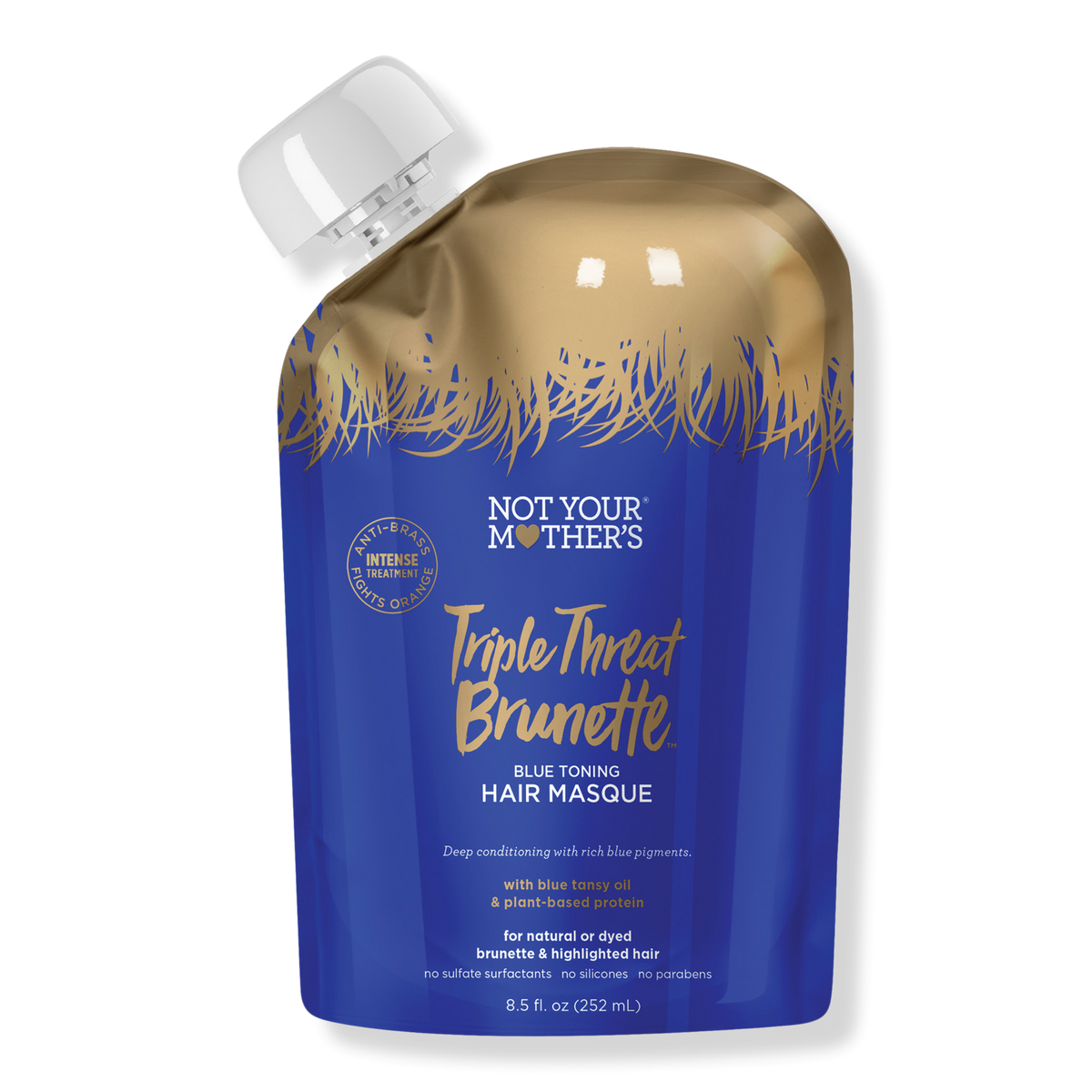 Not Your Mother's Triple Threat Brunette Blue Toning Hair Masque, 8.5 oz