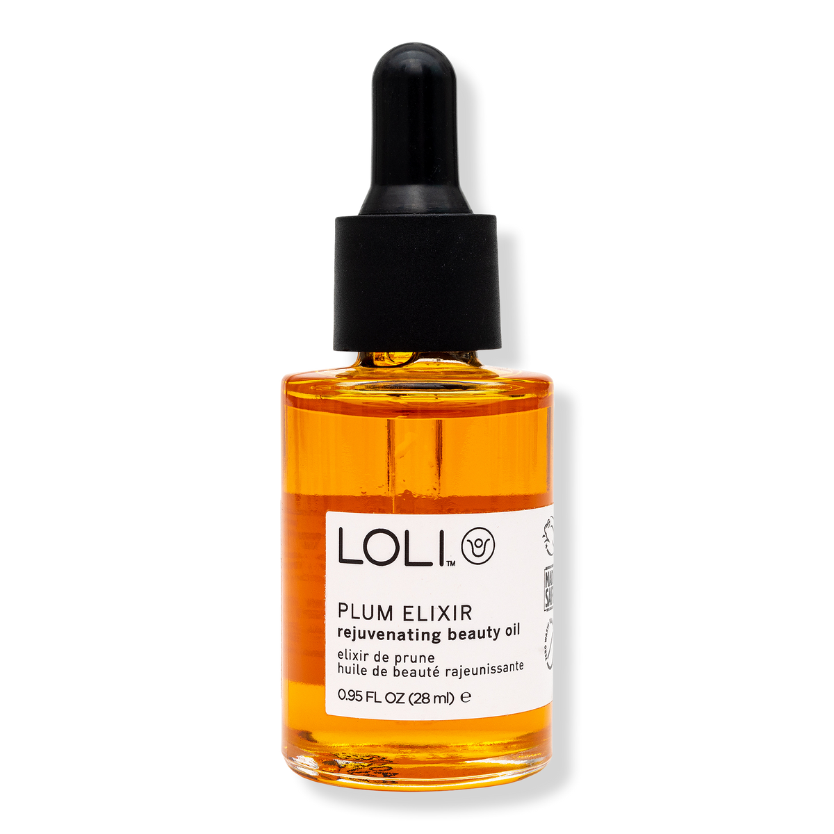 LOLI Beauty Plum Elixir Organic Revitalizing Face Oil, 0.95 oz