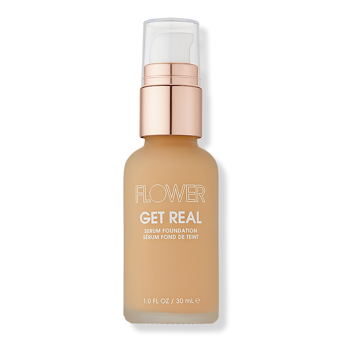 FLOWER Beauty Get Real Serum Foundation, Natural Beige, 1 oz